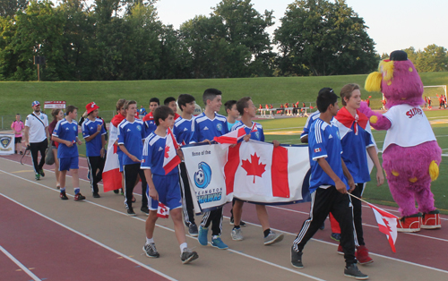 Parade of Athletes at the opening ceremony of the 2015 Continental Cup in Cleveland Ohio