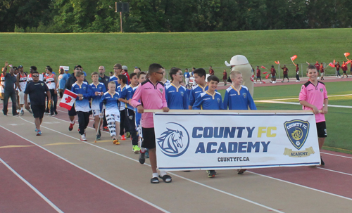 Parade of Athletes at the opening ceremony of the 2015 Continental Cup in Cleveland Ohio