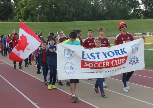 Parade of Athletes at the opening ceremony of the 2015 Continental Cup in Cleveland Ohio