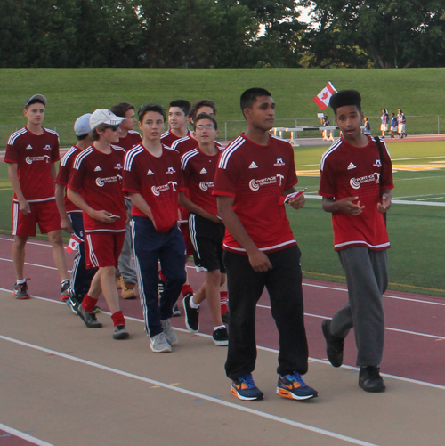 Parade of Athletes at the opening ceremony of the 2015 Continental Cup in Cleveland Ohio