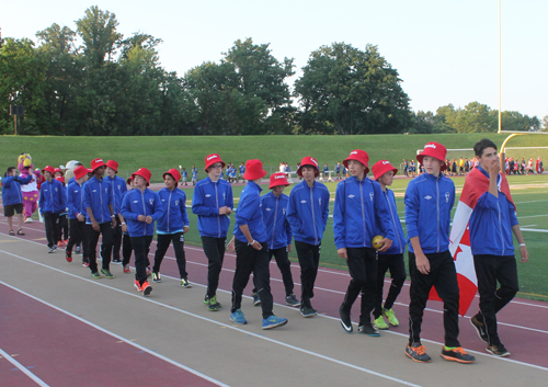 Parade of Athletes at the opening ceremony of the 2015 Continental Cup in Cleveland Ohio