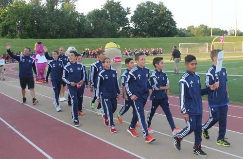 Parade of Athletes at the opening ceremony of the 2015 Continental Cup in Cleveland Ohio