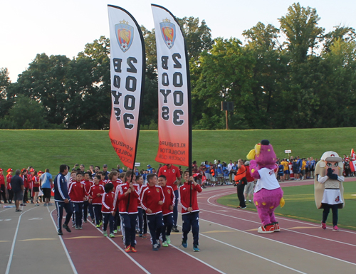 Parade of Athletes at the opening ceremony of the 2015 Continental Cup in Cleveland Ohio