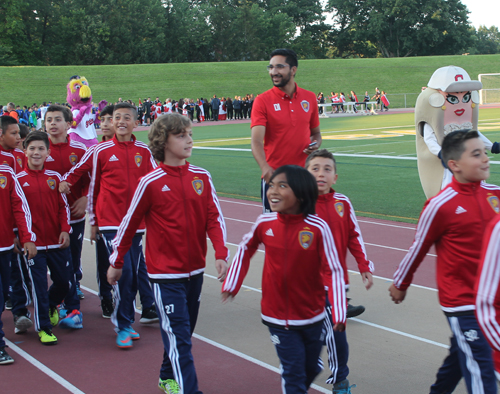 Parade of Athletes at the opening ceremony of the 2015 Continental Cup in Cleveland Ohio