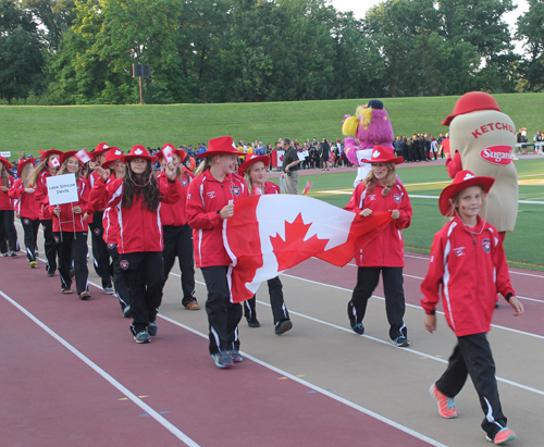 Parade of Athletes at the opening ceremony of the 2015 Continental Cup in Cleveland Ohio