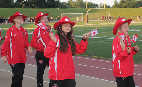 Parade of Athletes at the opening ceremony of the 2015 Continental Cup in Cleveland Ohio