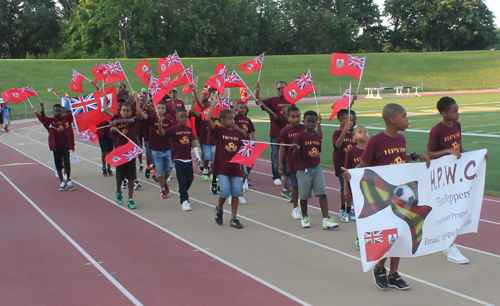 Parade of Athletes at the opening ceremony of the 2015 Continental Cup in Cleveland Ohio