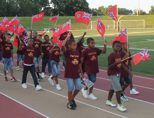 Parade of Athletes at the opening ceremony of the 2015 Continental Cup in Cleveland Ohio