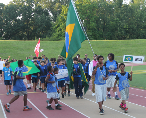 Parade of Athletes at the opening ceremony of the 2015 Continental Cup in Cleveland Ohio