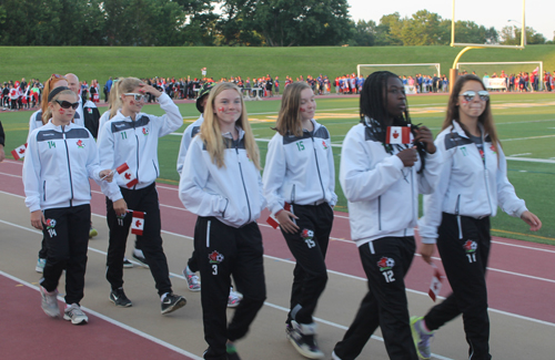 Parade of Athletes at the opening ceremony of the 2015 Continental Cup in Cleveland Ohio