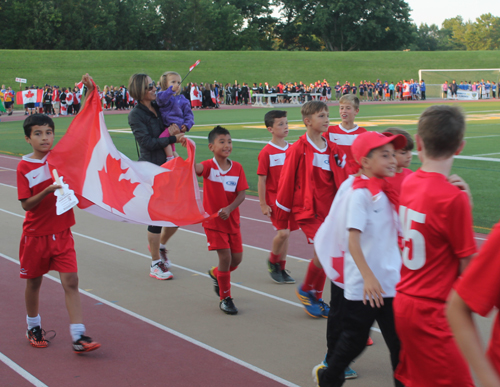 Parade of Athletes at the opening ceremony of the 2015 Continental Cup in Cleveland Ohio