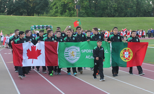 Parade of Athletes at the opening ceremony of the 2015 Continental Cup in Cleveland Ohio