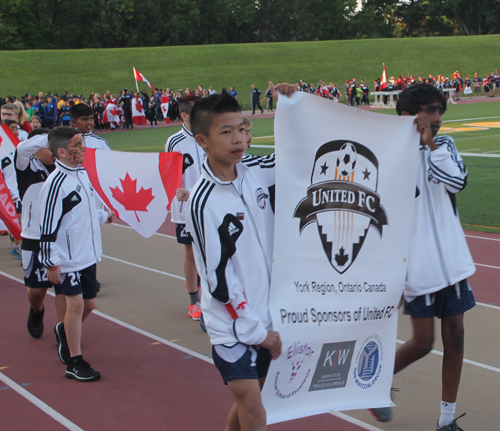 Parade of Athletes at the opening ceremony of the 2015 Continental Cup in Cleveland Ohio