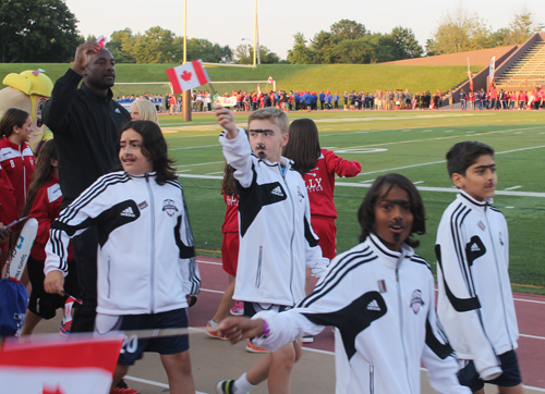 Parade of Athletes at the opening ceremony of the 2015 Continental Cup in Cleveland Ohio