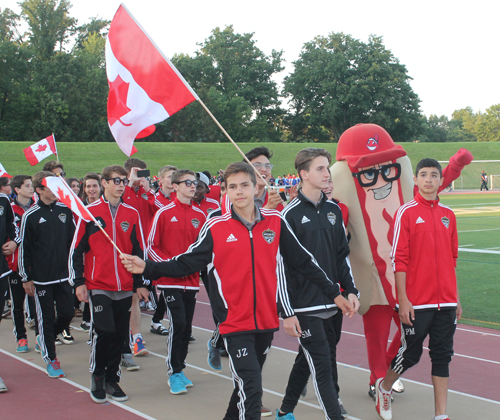 Parade of Athletes at the opening ceremony of the 2015 Continental Cup in Cleveland Ohio