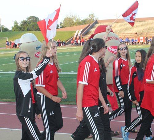 Parade of Athletes at the opening ceremony of the 2015 Continental Cup in Cleveland <br><br><hr>