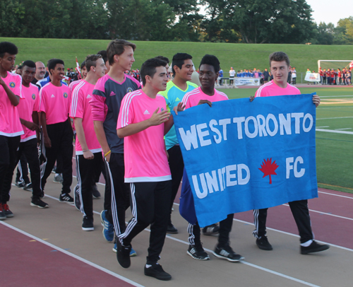 Parade of Athletes at the opening ceremony of the 2015 Continental Cup in Cleveland Ohio