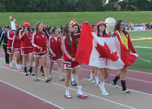 Parade of Athletes at the opening ceremony of the 2015 Continental Cup in Cleveland Ohio