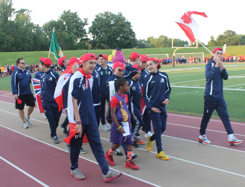 Parade of Athletes at the opening ceremony of the 2015 Continental Cup in Cleveland Ohio