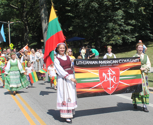 Cleveland Lithuanian Community at the 70th annual One World Day in the Cleveland Cultural Gardens Parade of Flags