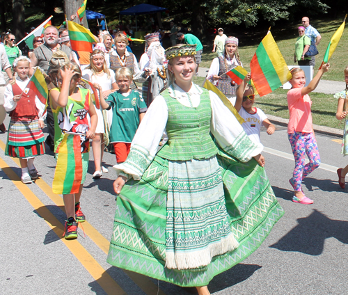 Cleveland Lithuanian Community at the 70th annual One World Day in the Cleveland Cultural Gardens Parade of Flags
