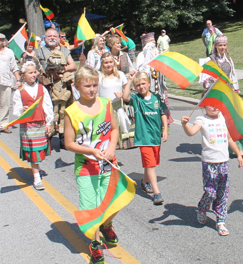 Cleveland Lithuanian Community at the 70th annual One World Day in the Cleveland Cultural Gardens Parade of Flags