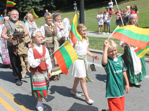 Cleveland Lithuanian Community at the 70th annual One World Day in the Cleveland Cultural Gardens Parade of Flags