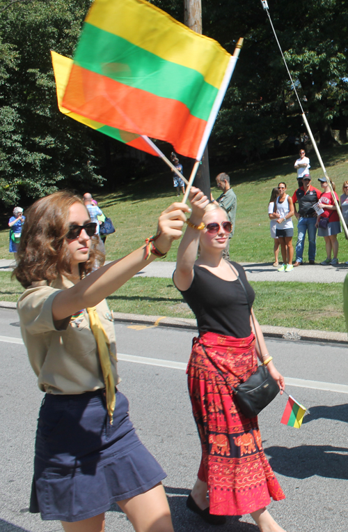 Cleveland Lithuanian Community at the 70th annual One World Day in the Cleveland Cultural Gardens Parade of Flags