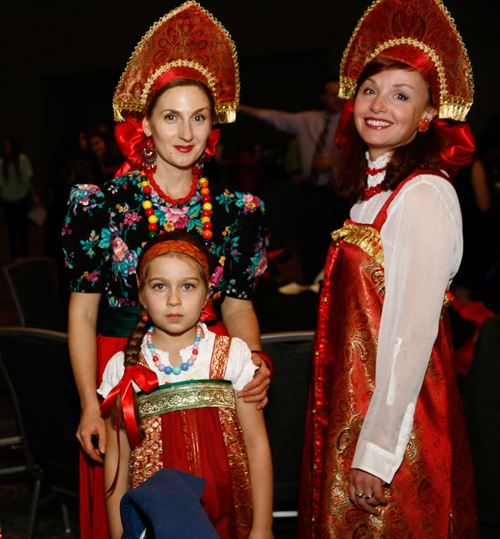 Multicultural Fashion And Traditional Ethnic Costumes At