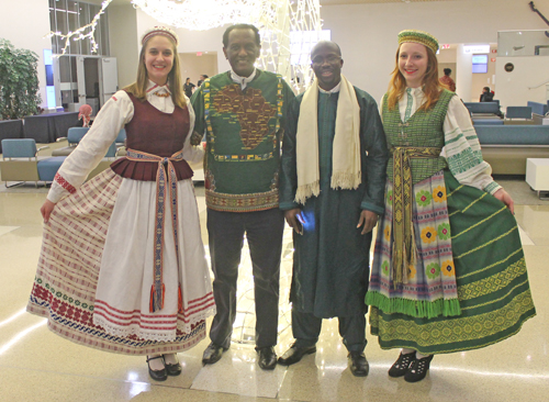 Diverse crowd at Cleveland International Party