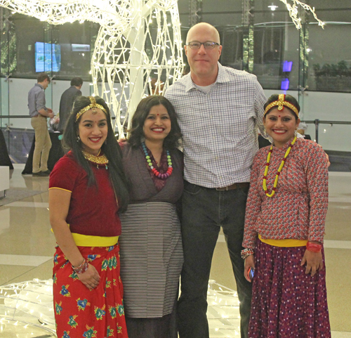 Kris Koch and Nepali students