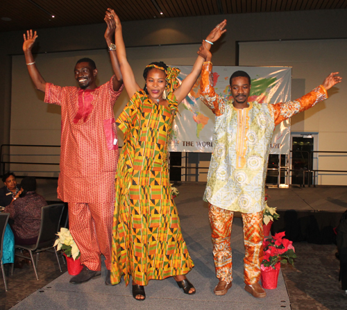 Models in fashions from Senegal