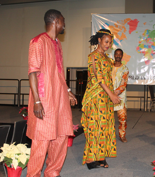 Models in fashions from Senegal