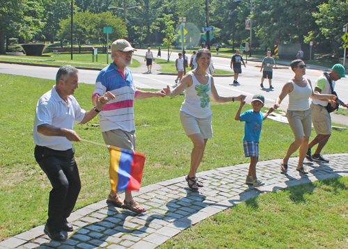 Dancing in  Armenian Cultural Garden on 2016 One World Day