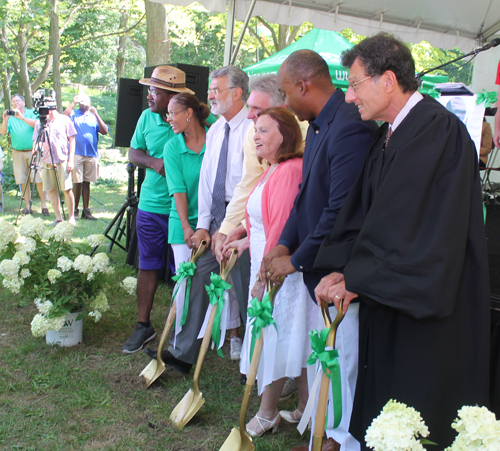 Centennial Plaza groundbreaking in Cleveland Cultural Gardens