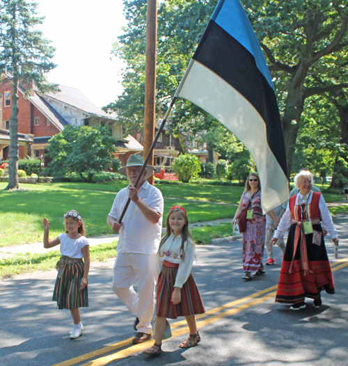 Estonia in Parade of Flags