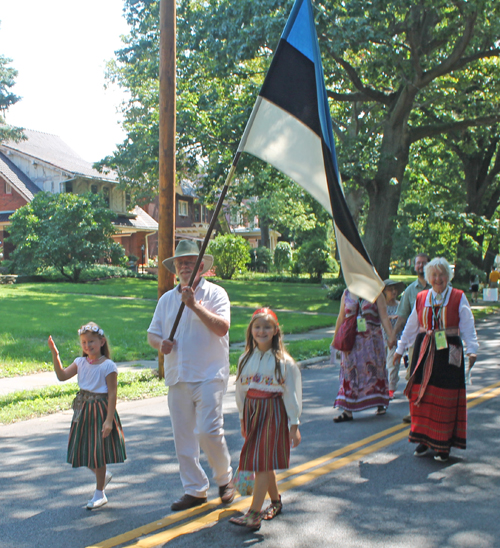 Estonia in Parade of Flags