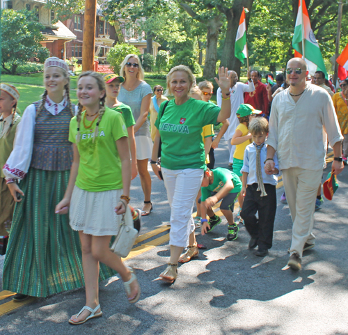 Lithuania in Parade of Flags