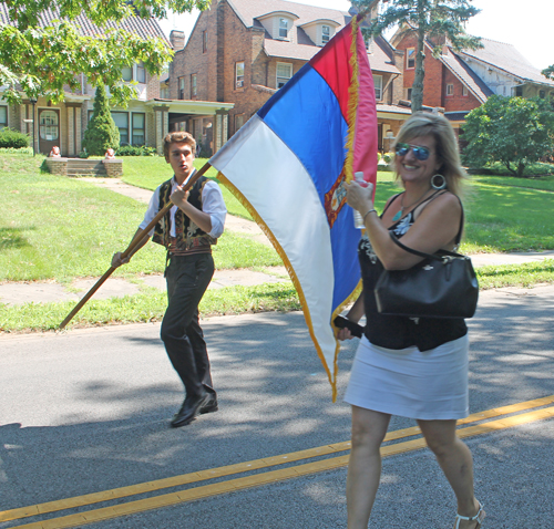 Serbia in Parade of Flags