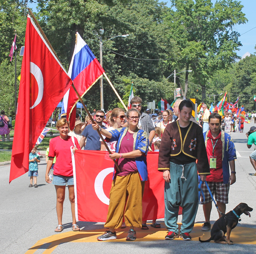 Turkey in Parade of Flags