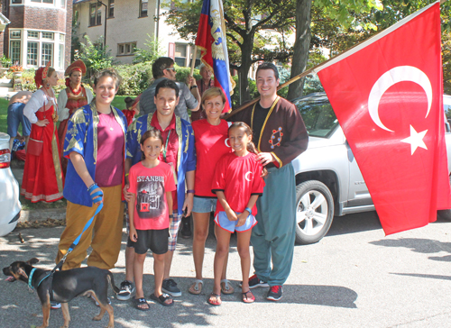 Turkey in Parade of Flags