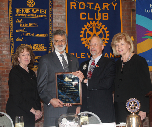 Beverly Ghent-Skrzynski, Mayor Frank Jackson, Richard S. Pollak and Ingrida Bublys