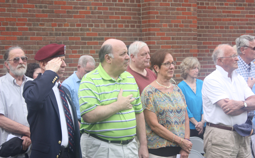 Crowd at Viking Veterans Memorial dedication