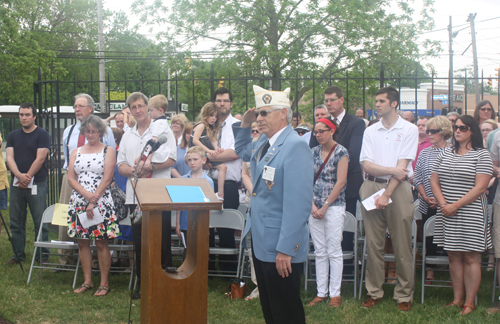 Viking Veterans Memorial salute