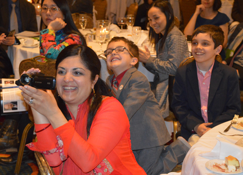 Watching Mom and Grandma (Mona Alag) be inducted