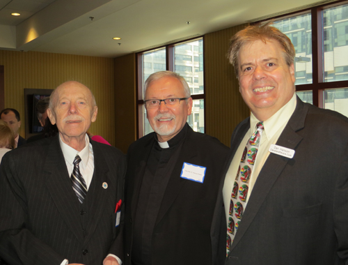 August Pust, Fr. Remus Grama and Dan Hanson