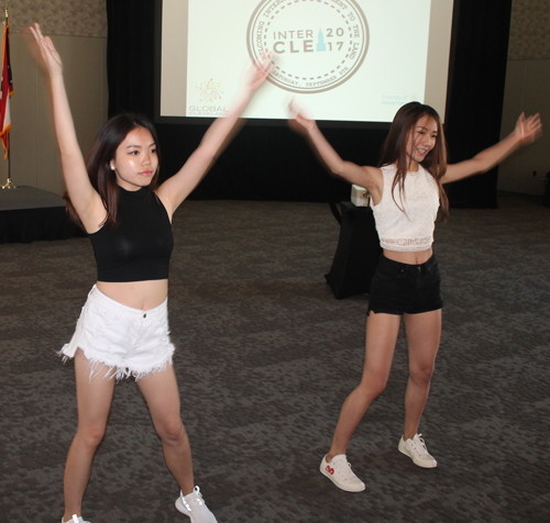 Young ladies dance K-Pop
