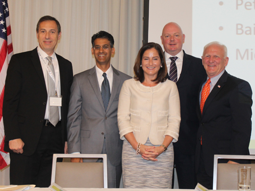 Dr. Nizar Zein, Baiju Shah, Michele Connell, Peter Clarke and Jack Schron