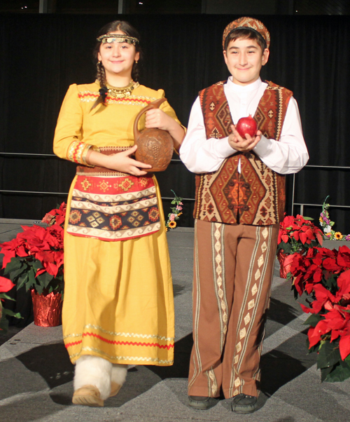 Tigran Baghdasaryan and Ellena Baghdasaryan representing Armenia