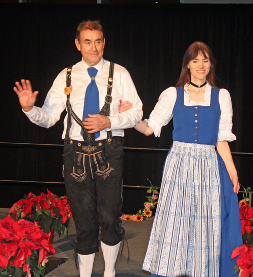 Laura Vadaj and Jim Stracensky representing Bavaria, Germany's largest state